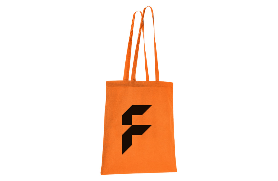 Basic cotton bag orange