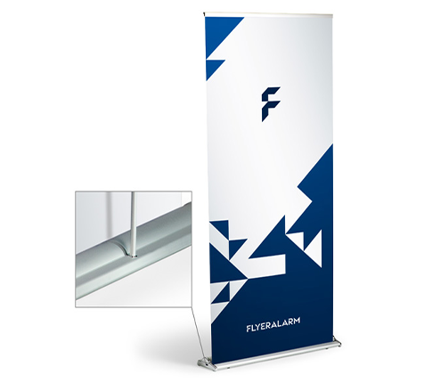 Premium roller banners, mechanism and print
