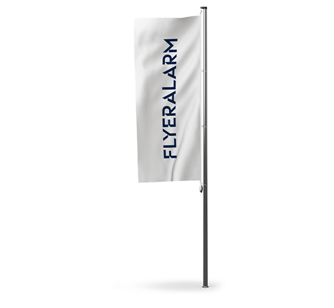 Hoisting flags for poles without side arm