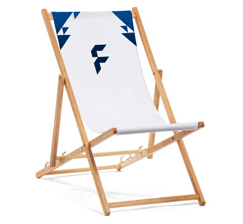 Basic deck chairs without armrest, mechanism and print